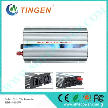 

Grid Tie 1000W Pure Sine Wave Solar Inverter for PV Power 1200W, DC10.5V~28V, AC 90V-130V/190V~260V, 50Hz or 60Hz, Free shipping