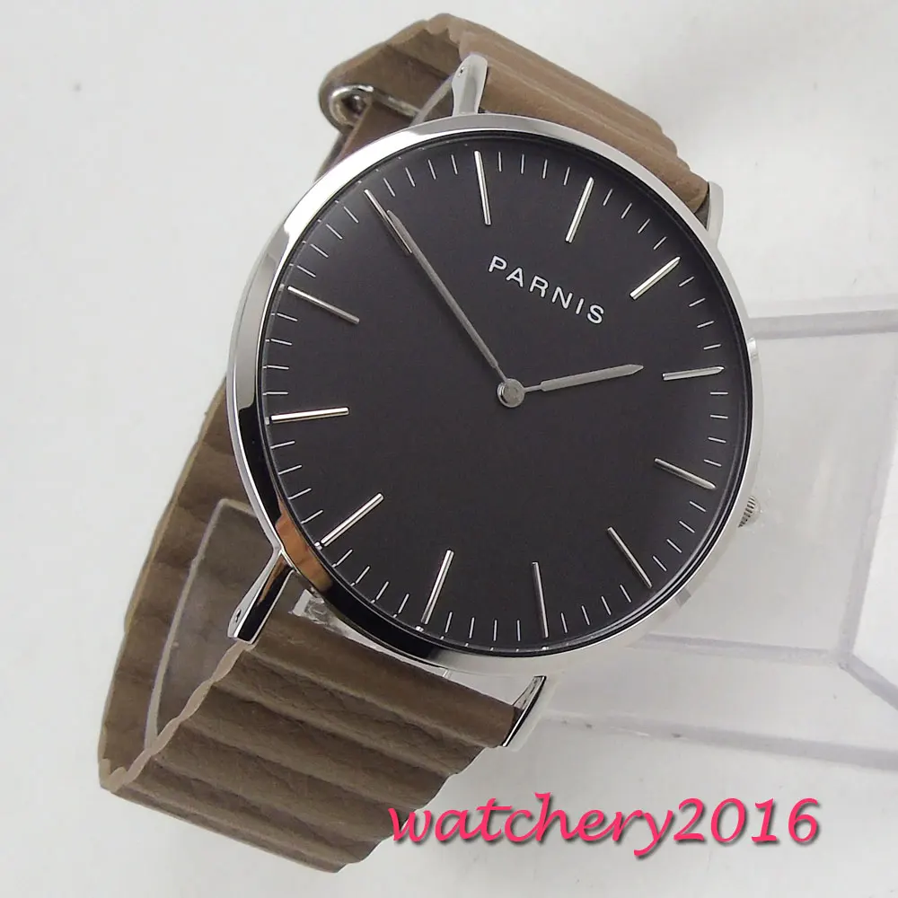 

Top Brand Luxury PARNIS Fashion Black Dial Quartz Men Watches Casual Date Business Male Wristwatches Clock