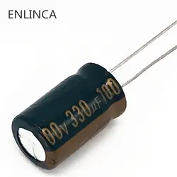 2 шт./лот T19 высокая частота низкое сопротивление 100 В 330 мкФ алюминиевый электролитический конденсатор Размер 13*20 330 мкФ