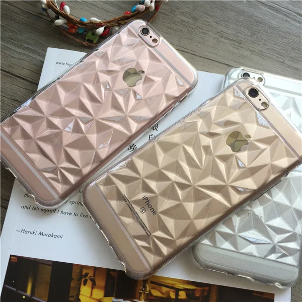 Для iPhone 7 Plus 5.5 ''Soft TPU Крышка Apple плюс Чехол Случаи Телефон Оболочки Моды 3D