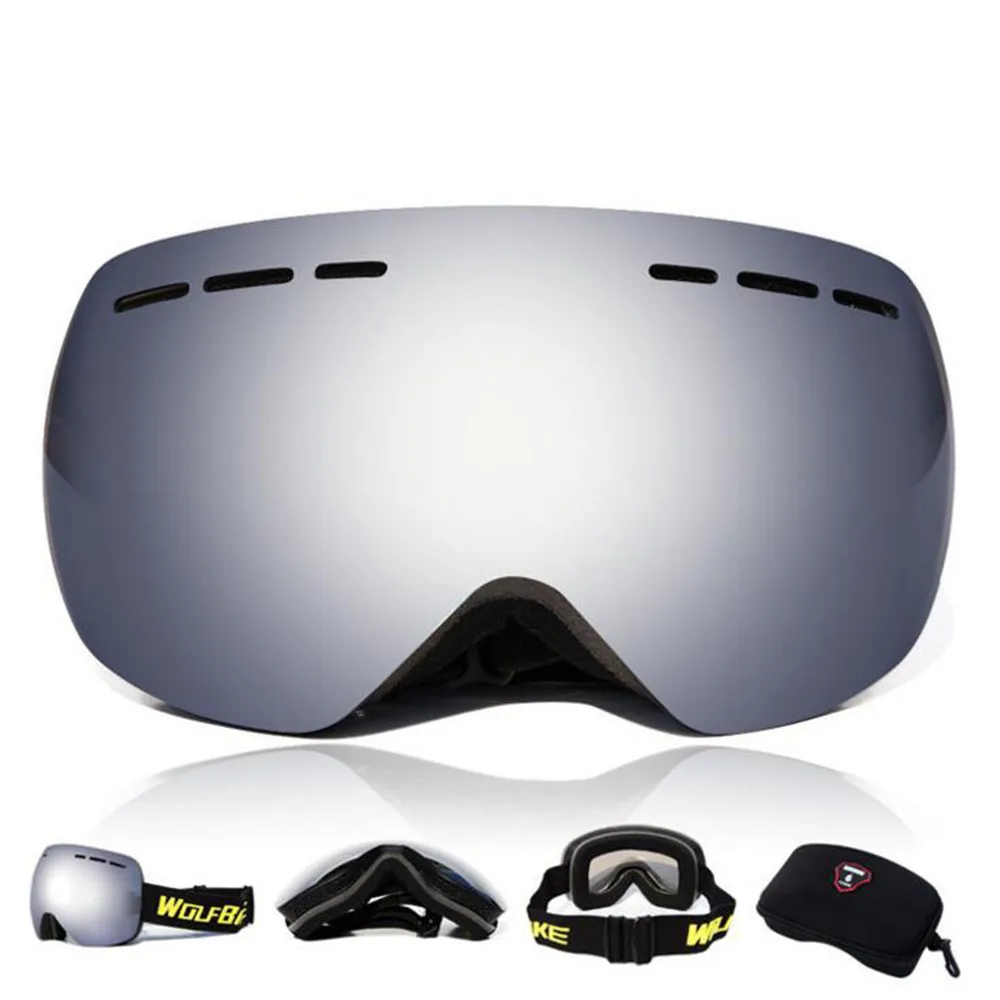 Cristal de snowboard nieve gafas de esquí gafas de esqui motocicleta gafas lunette de ski hombre hombres mujeres ciclismo esquí googles