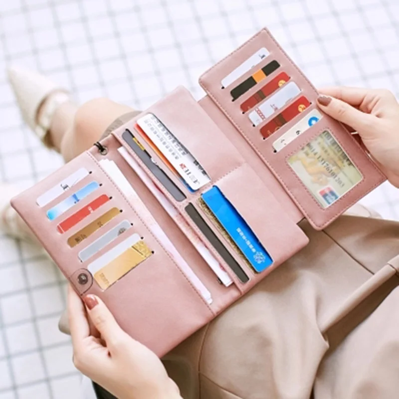 Кошелек брендовый кошелек из искусственной кожи женский кошелек портмоне бумажник женский держатель для карт длинный Дамский клатч кошелек Carteira Feminina