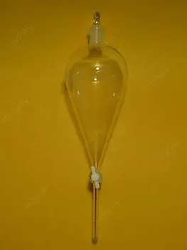 

1000ml Pyriform Dropping Funnel,straight Tip Out for Drip,Glass Stopcock,1L,Pear Shape Sep Funnels