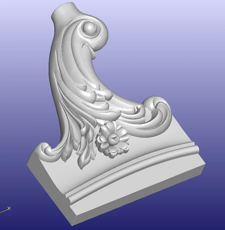 3D STL модель для ЧПУ фреза рельефная вырезка дизайнерская мебель к дивану кровать ЧАСТЬ шаблон 302