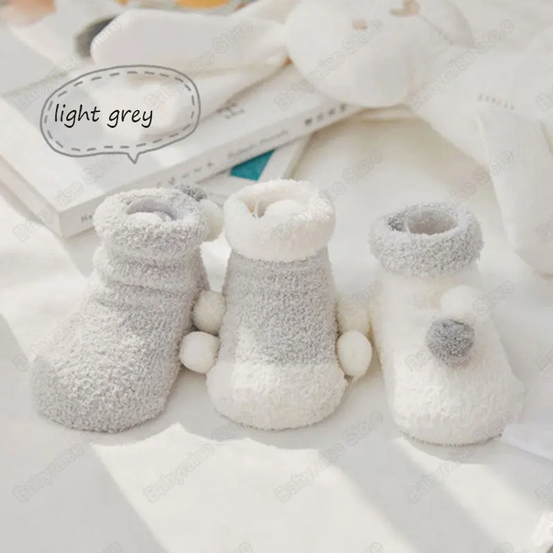 3 пар/лот, носки для маленьких девочек и мальчиков 1-12 месяцев, дышащие коралловые бархатные носки для новорожденных, нескользящие носки для малышей - Цвет: Армейский зеленый