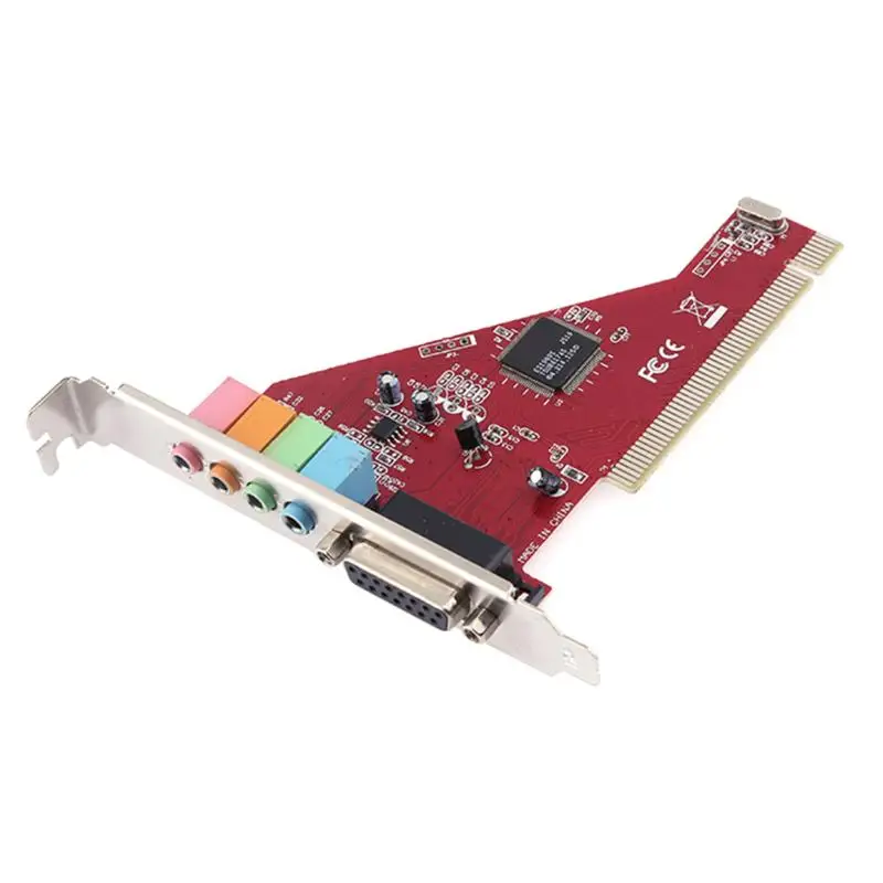 

PCI Slot Audio Card With 3.5mm Jack/ MIDI/Game Controller Port For Desktop PC Computer