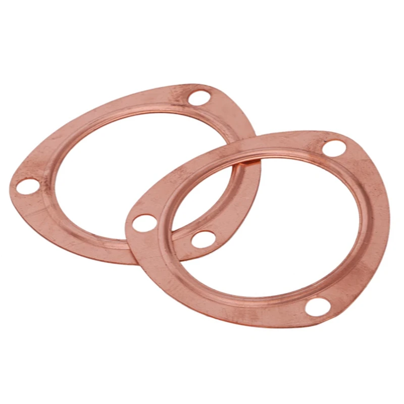 

3 Inch Copper Header Exhaust Collector Gaskets Reusable SBC BBC 302 350 454 383 New!