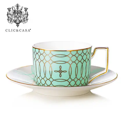 Британская кофейная чашка и блюдце костяной фарфоровый чайник Европейский черный чай послеобеденный чай балетный кофейный чайный сервиз - Цвет: 1 cup 1 dish