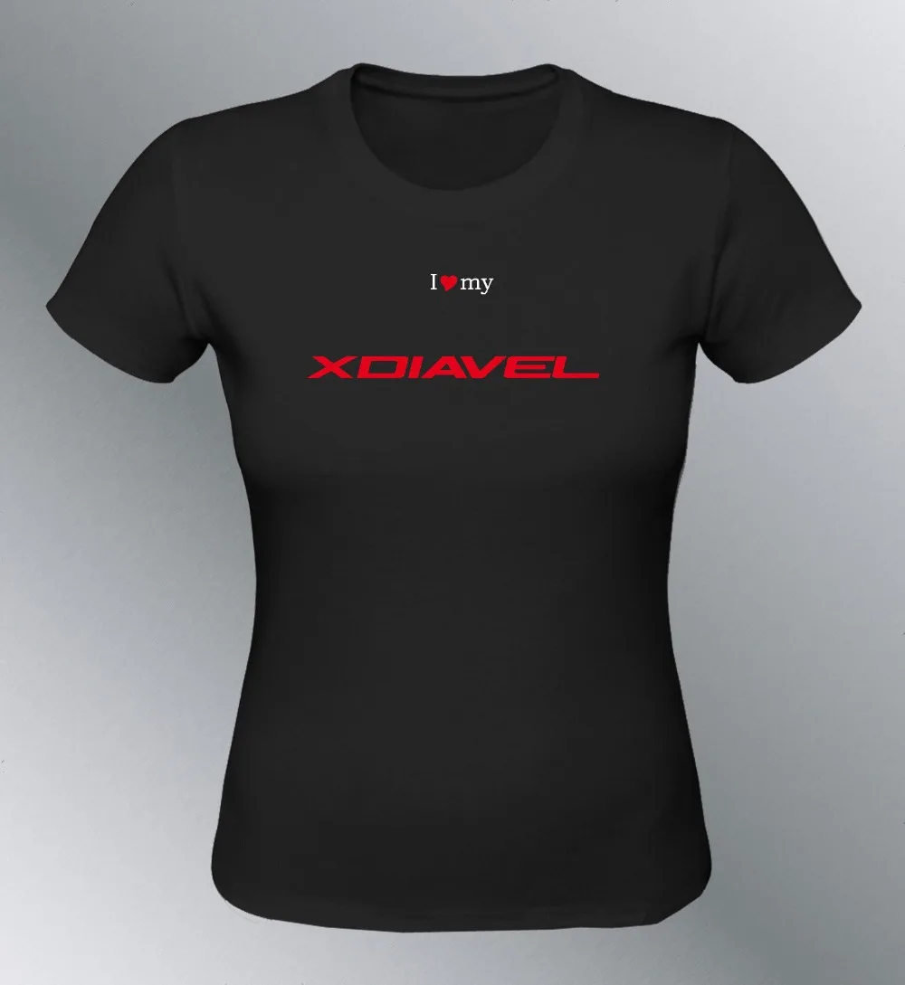 

2019 Hot Sale 100% cotton Italian Motorbike T-shirt customised XDiavel Sml XL man motorcycle X Diavel Tee shirt