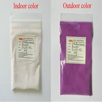 

photochromic pigment powder,solar active pigment,sunlight sensitive powder,item:HLPC-02,color:purple,1lot=10gram,free shipping.