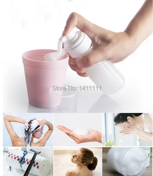 

100ML Foam Bottle Foaming Pump Soap Dispenser Plastic Refillable empy bottle Transparent Blue White Wholesale By DHL/EMS FREE