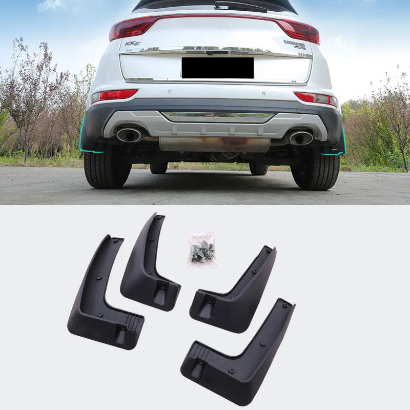 Jameo Auto 4 шт./компл. ABS автомобильный брызговик от грязи брызговики для KIA Sportage Kx5 QL 2016
