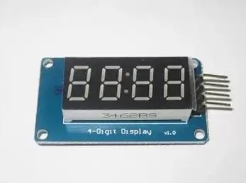 

4-digit digital tube LED display module Brightness adjustable With clock point TM1637 driver