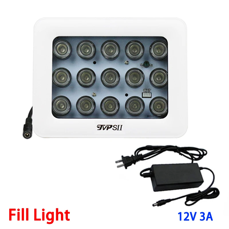 

12V 3A White Outdoor Waterproof Surveillance 15pcs 42mil Array leds Infrared Light Night Vision IR illuminator Lamp Fill Light