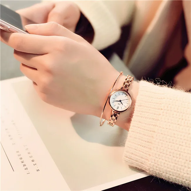 Women's Luxury Fashion Full Stainless Steel Bracelet Watch Model 1