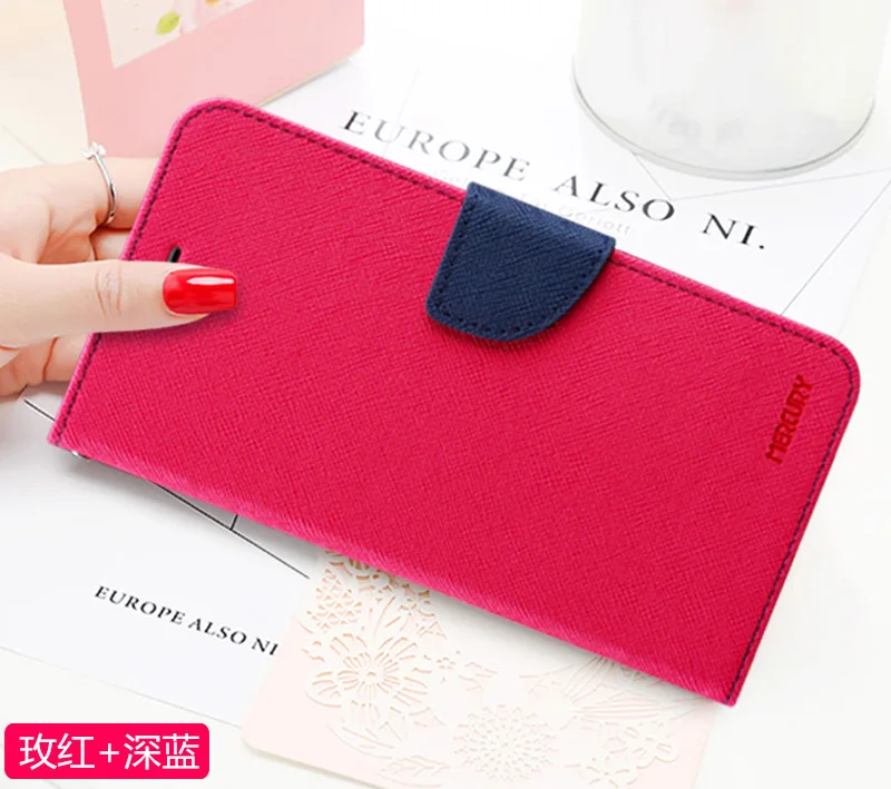 Роскошная сумка для телефона для iPhone 11Pro X XS Max XR 7 8 6 6s Plus 5 SE чехол кожаный чехол с откидной крышкой и карманом для карт - Цвет: Rose Red