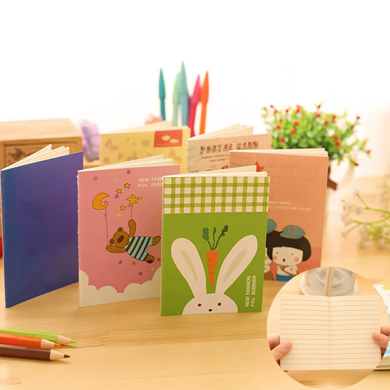 New Style Portable Cute Kawaii Memo Pads Message Note Record Paper Style Portable Cute Kawaii Memo Pads