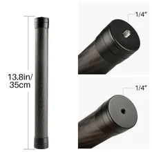 Professional Carbon Fiber Extension Pole Stick 1/4'' Thread Stabilizer Rod Monopod for DJI Ronin S Moza Air 2 Zhiyun Crane 2