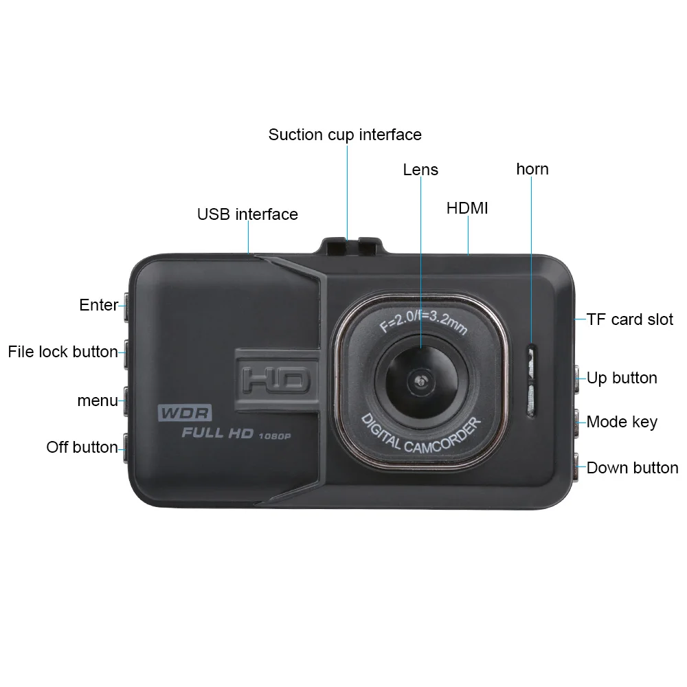 AOSHIKE 3 дюйма цинковый сплав сенсорный HD 720P 480P Автомобильное зеркало заднего вида