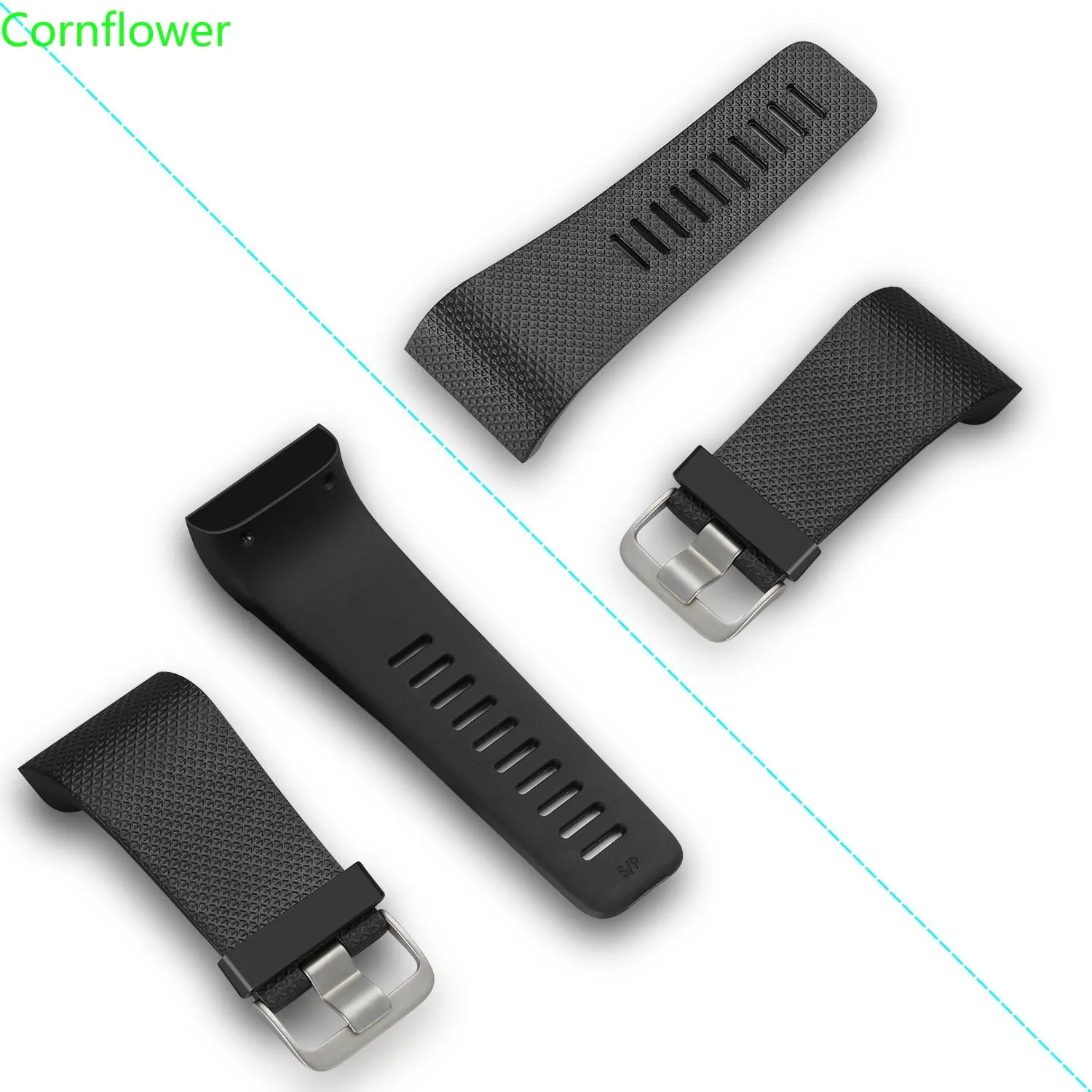 Acessório de Silicone Pulseira de Substituição para Fitbit Surge com Fivela de Metal Pulseira Fitness Pulseira de Relógio Feminina e Masculina Pequena - Image 6