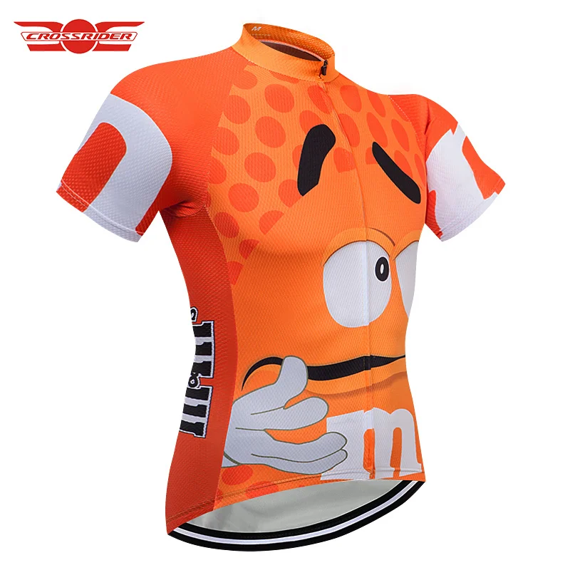 Crossrider оранжевая кофта для велоспорта велосипедная одежда забавная рубашка велокостюм из флиса короткий Майо Roupa Ropa De Ciclismo
