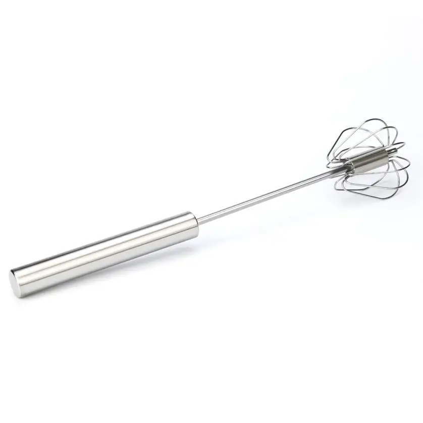 the best seller Fashion Stainless Steel Press Hand Auto Rotating Whisk
