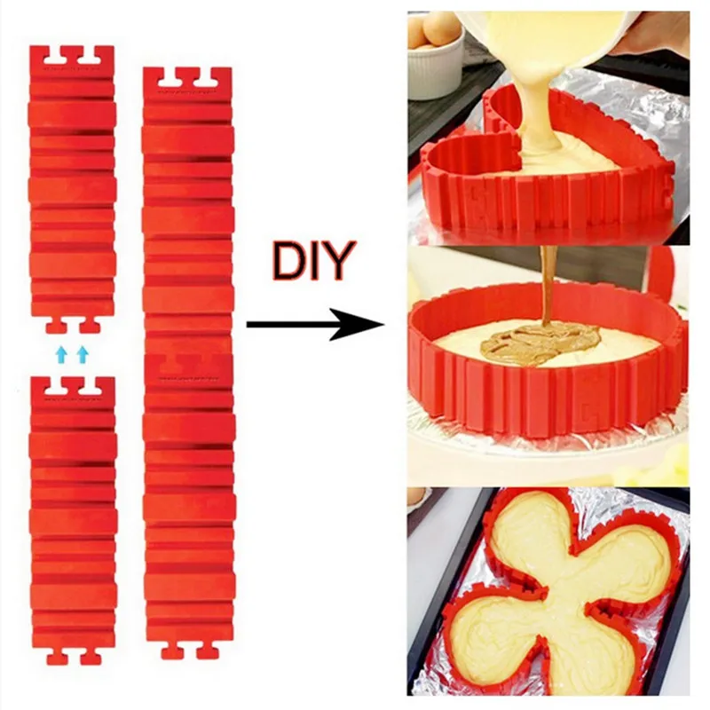 ChangYang 4 шт./компл. Силиконовые формы торта для снеков запекание Мульти Стиль DIY