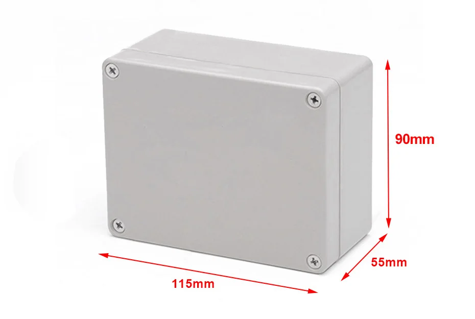 4.52x3.54x2.16/115mmx90mmx55mm Aodesy Waterproof ABS Junction Box Universal Electric Project Enclosure,4.52x3.54x2.16/115mmx90mmx55mm