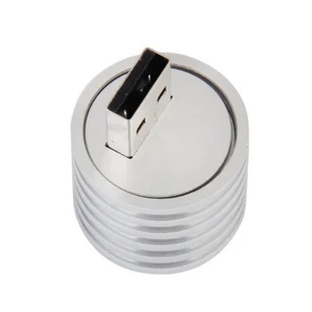 

2019 Mini USB LED Spotlight Light Lamp bulb Mobile Power Flexible Flashlight Mobile Power headlight Silver USB Connector