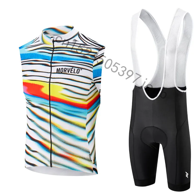 9 Прямые продажи с фабрики горячие Morvelo Новые Pro Vélo Для мужчин без рукавов велосипед Велосипедная форма велосипедная одежда Ropa Ciclismo - Цвет: 9