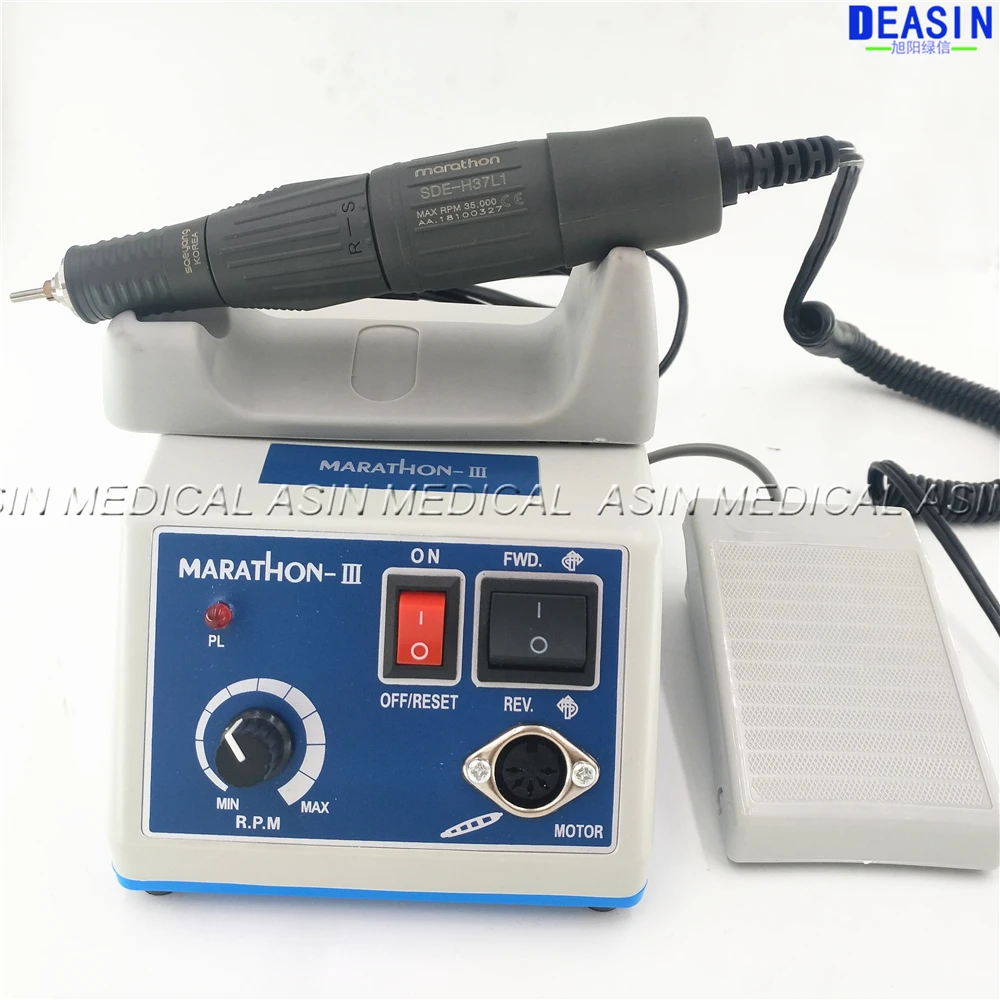 Dental Lab MARATHON Micromotor Machine N3+ 35K RPM SDE-H37L1 Polishing Handpiece Saeyang