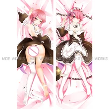 Re: la vie dans un Monde Différent de Zéro Emilia Rem Ram Felix personnalisé décoratif taie d’oreiller anime cartoon japonais Dakimakura