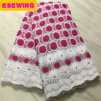 

ESEWING 2018 Latest French Nigerian Laces Fabric High Quality Tulle African Laces Fabric Wedding African French Tulle Lace