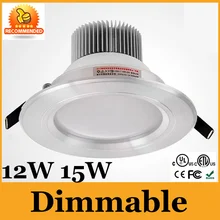 Ce и ul качество 12 Вт 15 Вт dimmable Подпушка Светильник Встраиваемые легкий и теплый холодный белый с Мощность драйвер Подпушка свет 5 год гарантии