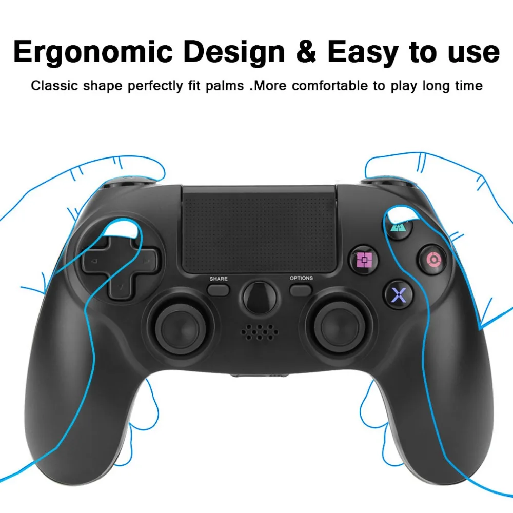 Новый Bluetooth беспроводной геймпад для Sony PS4 двойная вибрация джойстик PS 4 пульт