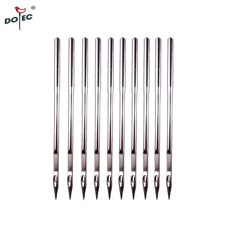

10pcs needle/lot dotec DDX2LR 328LR 214X2RTW industrial heavey duty sewing needles for shoe-broder threading machine