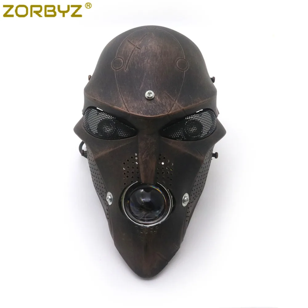 ZORBYZ мотоциклетные Ретро Медные светодиодные фары с черепом 28 43 мм кронштейном