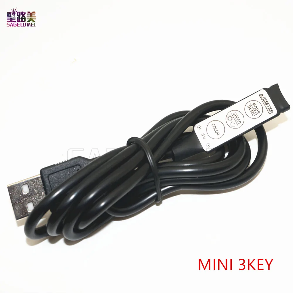 DC5V USB RGB светодиодный светильник 5050 гибкий 1 м 2 ТВ фоновый ing клейкая лента черный