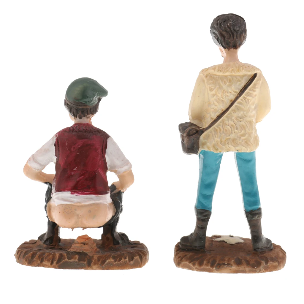 Sand Table Scene WC Shit Pee Doll People Figure Model Layout Landscape Scene