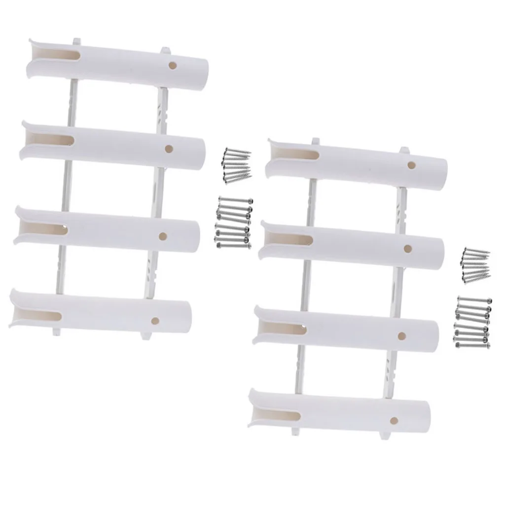 Marine 2x 4Tube Boat Fishing Rod Holder Rack 10.7 in -1.77 Dia. Mount for Water Sports Kayaking Canoeing Rafting Accessory | Спорт и