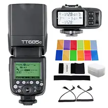Godox TT685C построить в приемник Вспышка Speedlite с HSS E-TTL для Canon 5D Mark III 6D 7D 60D 50D 650D + Godox X1T-C передатчик