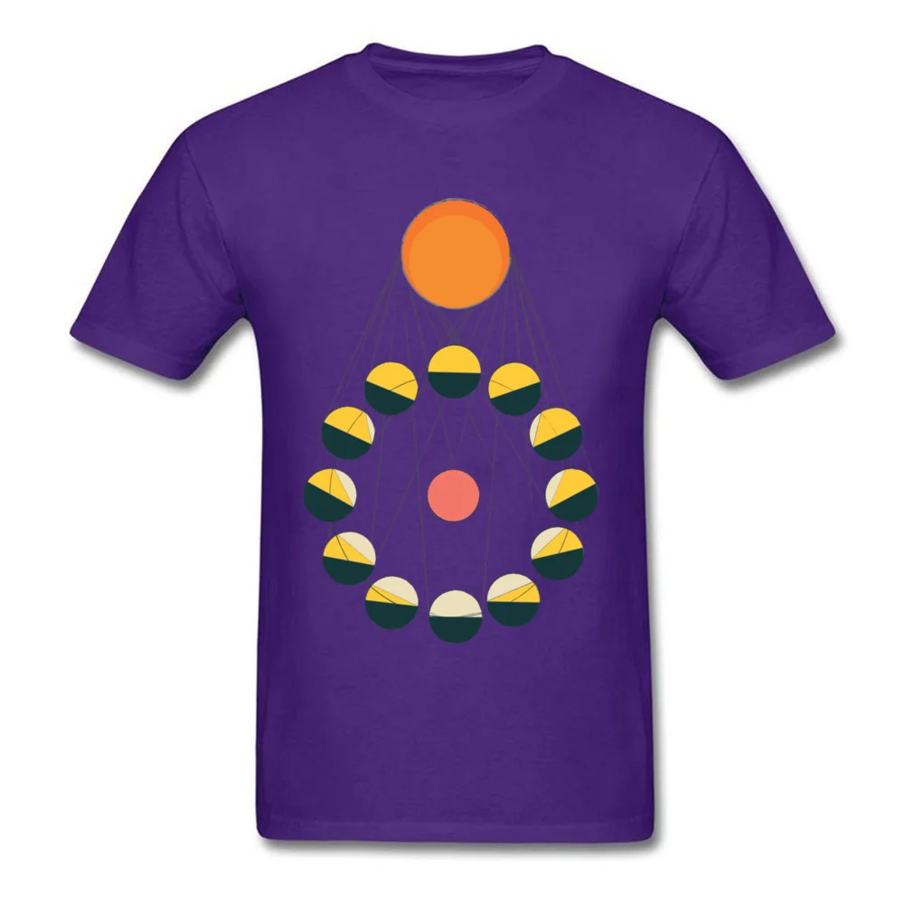 cosie T-Shirt Oversized O-Neck SUN+MOON+EARTH Cotton Fabric Men Tops Shirt Casual Short Sleeve Tops T Shirt Drop Shipping SUN+MOON+EARTH purple