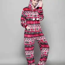 Kigurumi зима красная птица комбинезоны Cosplaly костюм пижамы с рисунком «снежинки» мультфильм пижама для женщин фланель взрослых с капюшоном животных пижамы