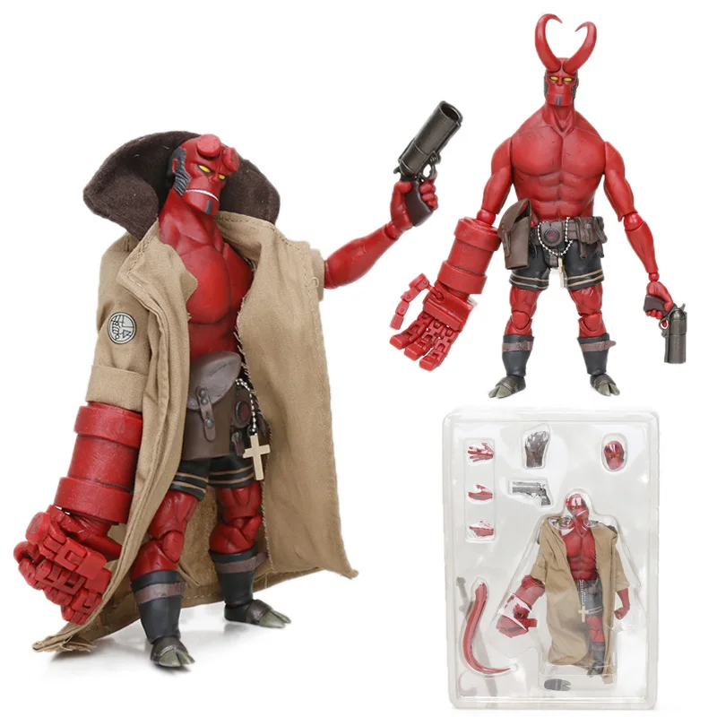 

1000 TOYS HELLBOY STANDARD VERSION 1/12 SCALE PVC Action Figure Toy Heroes Series Abe Collectible Model Dolls