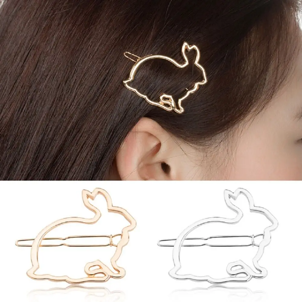 

Fashion Hollow Metal Animal Rabbit Hairpin Hair Clip Women Girls Hair Pin Jewelry Hair Accessories