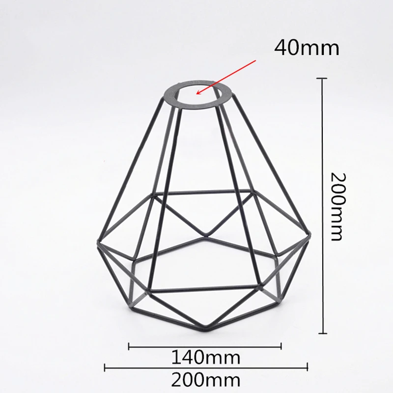 Винтажный Ретро светильник-клетка DIY абажур Настольный Потолочный подвесной светильник, абажур для лампы
