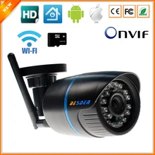 BESDER Yoosee IP Camera Wifi 1080P 960P 720P ONVIF Wireless Wired P2P CCTV Bullet Outdoor Camera With MiscroSD Card Slot Max 64G