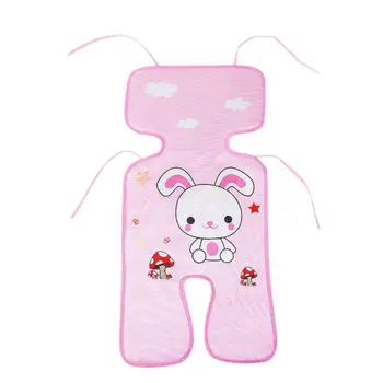 

2018 Hot Sale Summer Baby Ice Silk Mat Baby Stroller Mat Thickening Baby Car Seat Pad Infant Stroller Seat Cover 5 Colors Q1