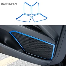 Автомобильная нержавеющая Внутренняя дверь динамик Рог кольцо Обложка Наклейка для Toyota Camry Интерьер Литье аксессуары 4 шт. Автомобиль Стайлинг