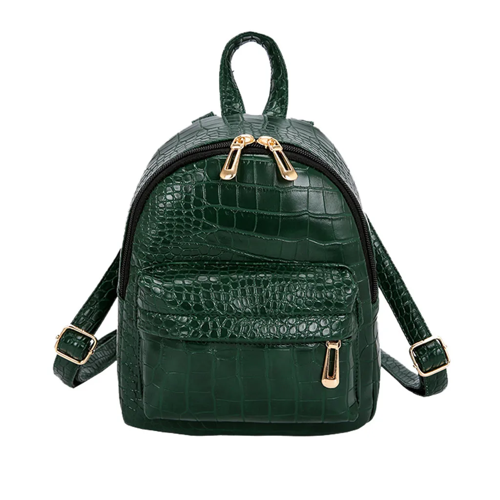 

OCARDIAN Backpack Women Leather Soft Fashion Mini Luxury Crocodile Shoulder Multi-Function Versatile Student Bag Dropship A8